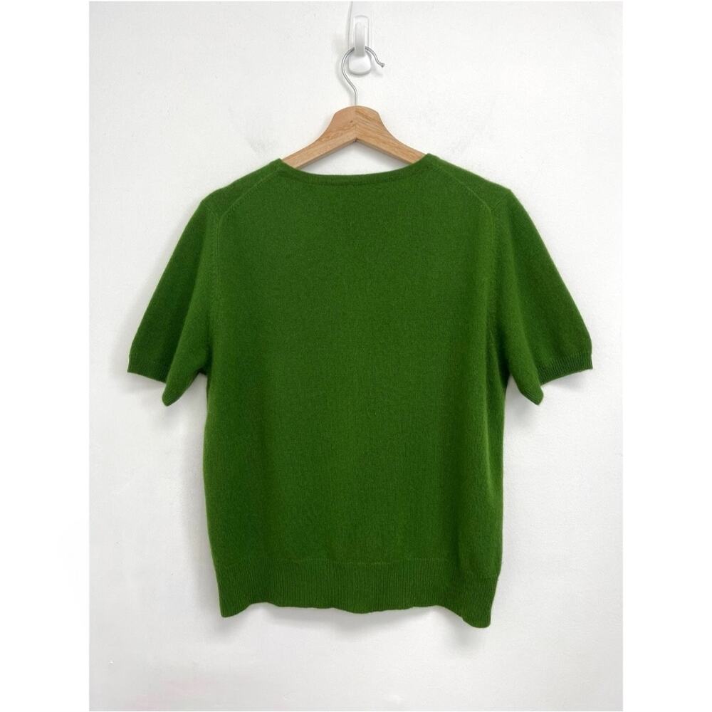 Lord & Taylor 100% Cashmere 2-Ply Crew Neck Short-Sleeve Classic Chic Sweater XL - Picture 2 of 8
